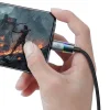 Data Cable (CA-8180) 7 színes világítással, USB-A-ról USB-C-re, 6A, 1.2m - Fekete Mcdodo thumbnail