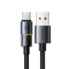 Data Cable (CA-8180) 7 színes világítással, USB-A-ról USB-C-re, 6A, 1.2m - Fekete Mcdodo thumbnail