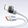 USB-C to Lightning Fehér Mcdodo Data Cable (CA-6942) - Töltésjelzős, Átlátszó Kábel, 36W, 1.2m thumbnail