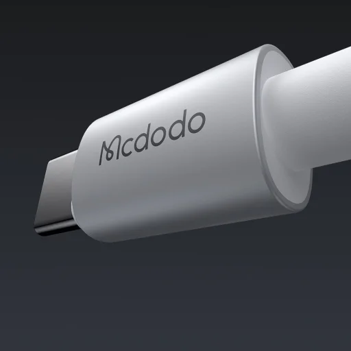 USB-C to Lightning Fehér Mcdodo Data Cable (CA-6942) - Töltésjelzős, Átlátszó Kábel, 36W, 1.2m - 4
