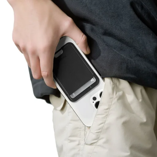 Mcdodo - Mágneses Kártyatartó (WH-7920) - 3 Kártya Kapacitással, Bőr, Ultra-vékony - Fekete - 4