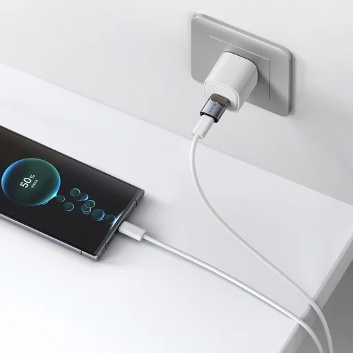 OTG Adapter Mcdodo (OT-7580) - Type-C to USB3.0, Alumínium Ötvözet, Töltés és Adatszinkronizálás, Jelzőfénnyel, Nyakpánttal - Fekete - 5