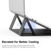 Laptop/Tablet Fekete Mcdodo - Leather Magnetic Foldable Stand (FS-8020), 3 Állítható Szög, 11-16"/7-11" - 4