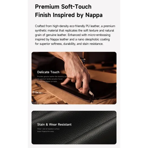 Laptop/Tablet Fekete Mcdodo - Leather Magnetic Foldable Stand (FS-8020), 3 Állítható Szög, 11-16"/7-11" - 5