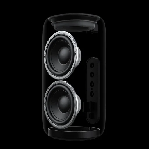 Mcdodo BS-1410 Hordozható Vezeték Nélküli Hangszóró Színes fényekkel, Bluetooth V5.3, 1200mAh, IPX4 - Fekete - 5