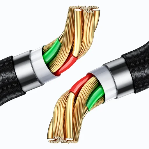 Mcdodo USB 2.0 Micro-USB adatkábel digitális kijelzővel, nylon fonott, alumínium ötvözet, 3A, 1.2m - Fekete - 4