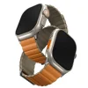 Apple Watch Series 1-8/SE/SE2/3/Ultra/2/3 42/44/45/49 Uniq Revix Prémium Szíj narancs-khaki