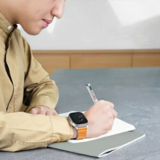 Apple Watch Series 1-8/SE/SE2/3/Ultra/2/3 42/44/45/49 Uniq Revix Prémium Szíj narancs-khaki - 3