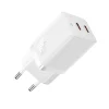 Baseus GaN5 Pro 40W hálózati töltő adapter 2xUSB-C - fehér