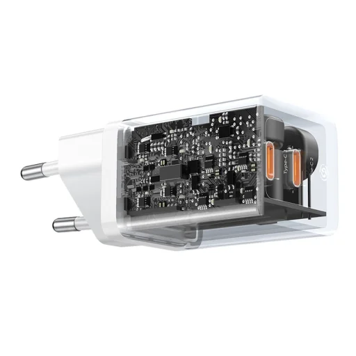 Baseus GaN5 Pro 40W hálózati töltő adapter 2xUSB-C - fehér - 7