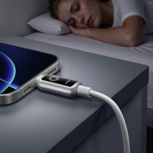 Joyroom S-A55 StarFlight 30W USB-C - Lightning 1,2m kábel - fehér - 8