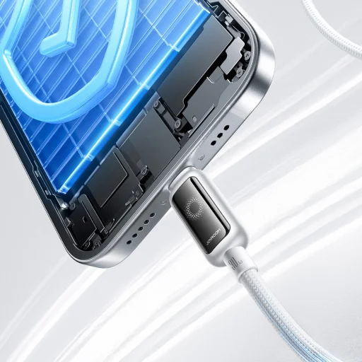 Joyroom S-A55 StarFlight 30W USB-C - Lightning 1,2m kábel - fehér - 10