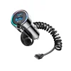 Joyroom JR-CL07 72W 3in1 Car Charger with 1.6m USB-C Cable – Black thumbnail