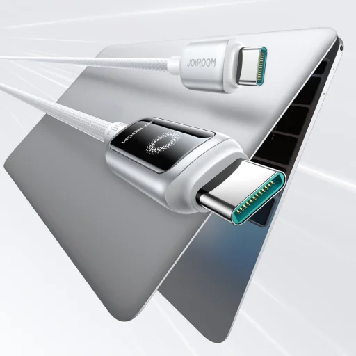 Joyroom S-A55 StarFlight 100W USB-C - USB-C 1,2m fehér kábel - 5