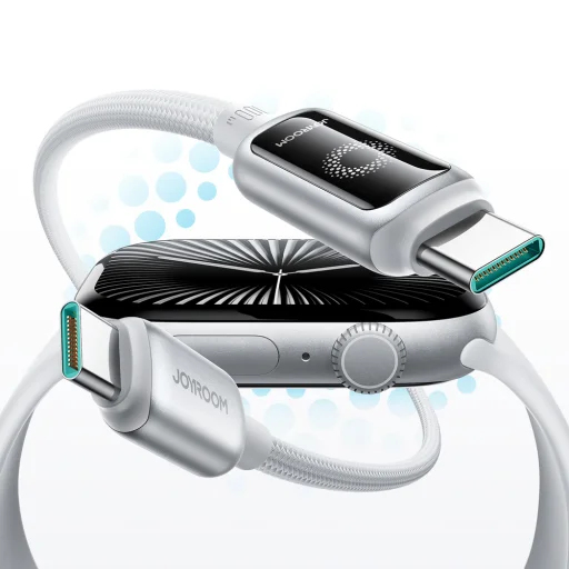 Joyroom S-A55 StarFlight 100W USB-C - USB-C 1,2m fehér kábel - 7