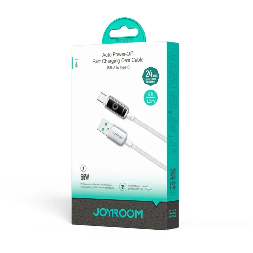 Joyroom S-A55 StarFlight 66W USB-A - USB-C 1,2m - fehér - 2
