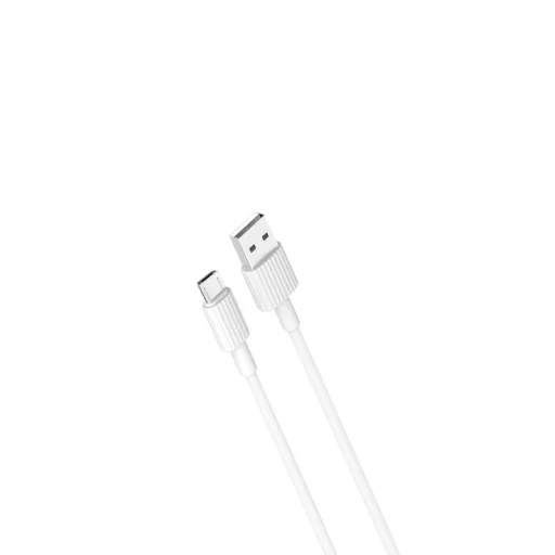 XO NB156 Micro USB kábel 1,0 m 2,4A fehér - 1