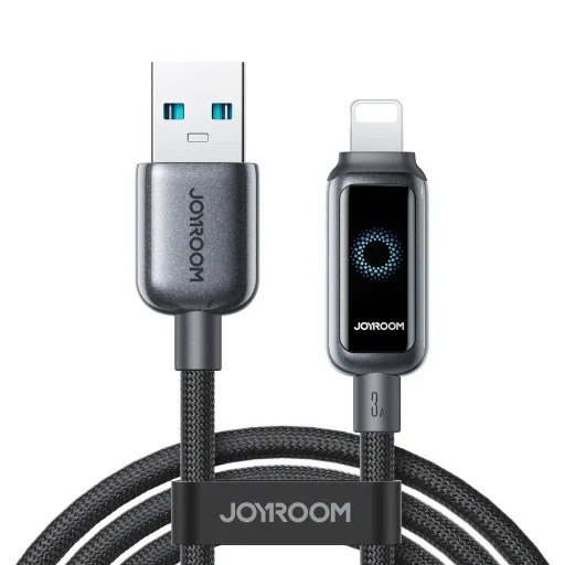 Joyroom S-A55 StarFlight 3A USB-A - Lightning 1,2m kábel - fekete - 1