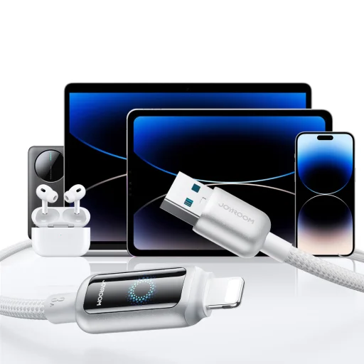 Joyroom S-A55 StarFlight 3A USB-A - Lightning 1,2m - fehér - 12