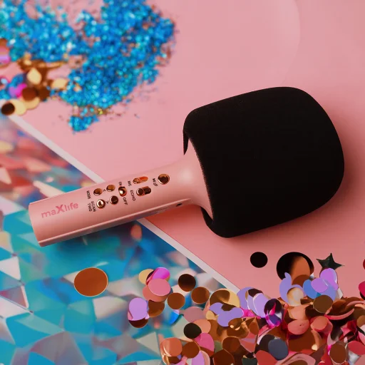 Maxlife Bluetooth mikrofon hangszóróval MXBM-600 rózsaszín - 9