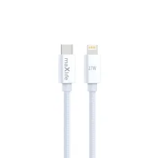 Maxlife MXUC-12 kábel USB-C - Lightning 1,0 m 27W fehér,