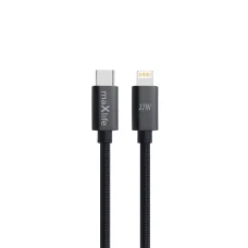 USB-C - Lightning 2,0 m 27W fekete kábel Maxlife MXUC-12