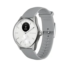 Withings Scanwatch 2 / 42mm (Activity, Sleep Tracker, ECG, Temperature, SPO2 / Stainless steel, fkm wristband, sapphire glass) - White