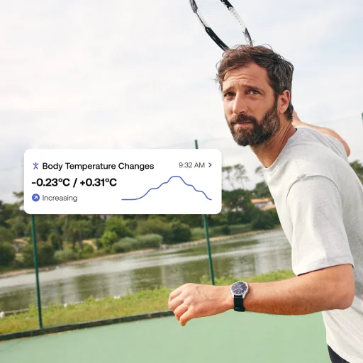 Withings Scanwatch 2 / 42mm (Activity, Sleep Tracker, ECG, Temperature, SPO2 / Stainless steel, fkm wristband, sapphire glass) - White - 11