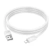 Lightning USB kábel Hoco 2,4A 1 m fehér thumbnail