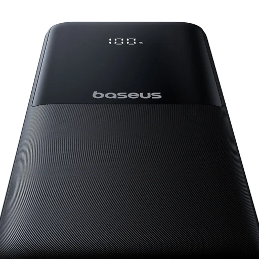 Baseus Lipow 10000mAh 22.5W Powerbank beépített Dual kábellel és kijelzővel (extra fekete Baseus Simple USB-A - USB-C 3A 0.2m kábel) - Fekete - 6