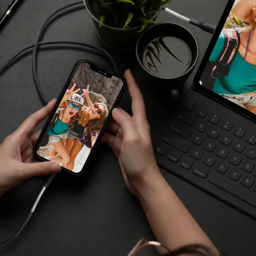 USB-C Lightning kábel Forcell F-Energy PD 3A 27W Carbon 1 m CB-01C fekete - 10