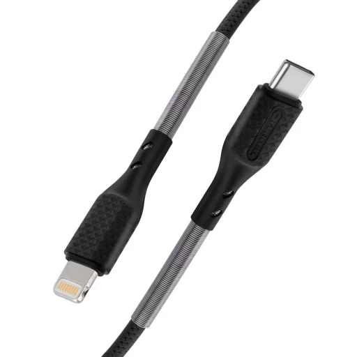 USB-C Lightning kábel Forcell F-Energy PD 3A 27W Carbon 1 m CB-01C fekete - 5