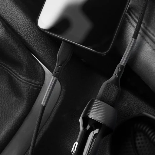 Forcell F-Energy 2,4A 12W Lightning USB kábel Carbon 1 m CB-01A fekete - 13