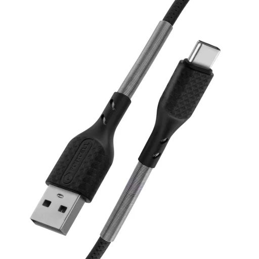 Forcell F-Energy QC4.0 5A 60W Type-C USB kábel 1 m szénfekete - 4