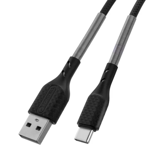 Forcell F-Energy QC4.0 5A 60W Type-C USB kábel 1 m szénfekete - 6