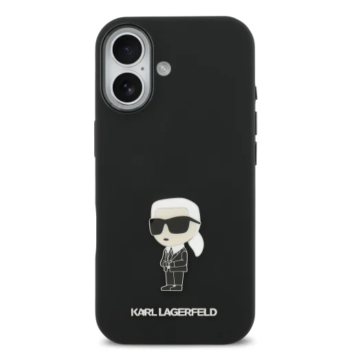 Karl Lagerfeld Liquid Silicone Metal Ikonik iPhone 17 tok - 3