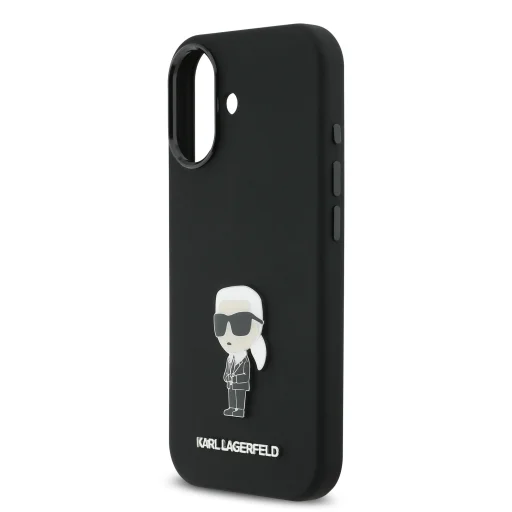 Karl Lagerfeld Liquid Silicone Metal Ikonik iPhone 17 tok - 5