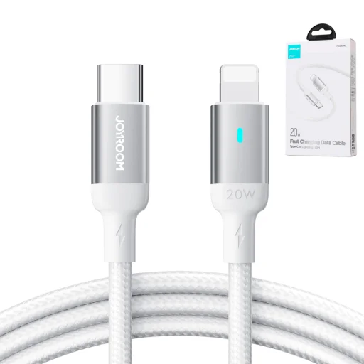 Joyroom S-CL020A10 Lightning - USB-C PD kábel 20W 480Mb/s 1.2m - fehér - 6