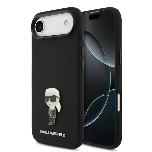 Karl Lagerfeld Liquid Silicone Metal Ikonik tok iPhone 17 Air - 1