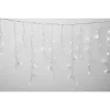 HOME KSFW200WW sorolható fényfüggöny, 4 méter, 200db melegfehér LED, fehér vezeték, kül- és beltéri kivitel  - 1