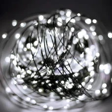 HOME ML1500WH micro LED-es fényfüzér, 150 m, 1500db hidegfehér micro LED, 8 program, időzítés, hálózati adapter, távirányító, kül- és beltéri kivitel 