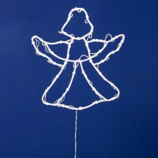 LED karácsonyi ablakdísz 35xLED/230V IP44 angyal meleg fehér 5005611 - 1