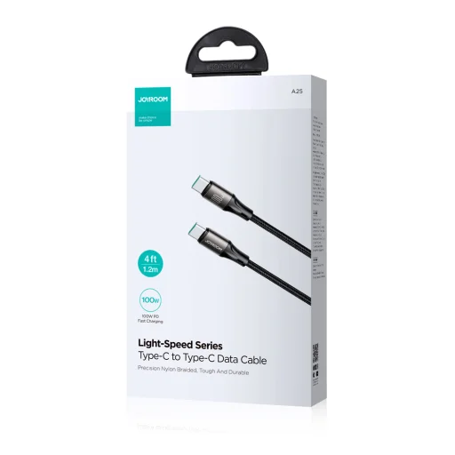 Joyroom Light-Speed ​​Series SA25-CC5 100W USB-C / USB-C kábel 1.2m - fekete - 5