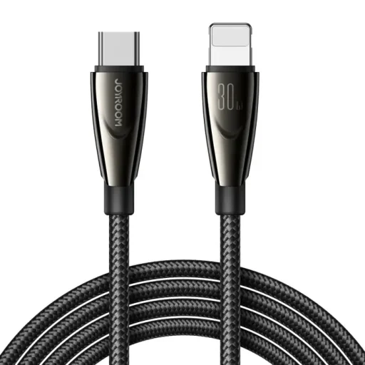 Joyroom Pioneer széria SA31-CL3 USB-C / Lightning 30W 1.2m kábel - fekete - 1