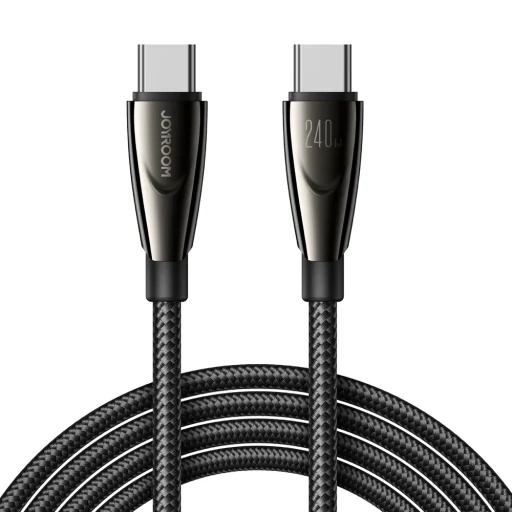 Joyroom Pioneer Series SA31-CC5 USB-C / USB-C kábel 240W 1.2m - fekete - 1