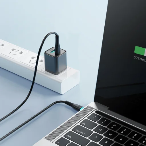 Joyroom Starry Series SA32-CC3 USB-C / USB-C 60W kábel 1m - fekete - 7