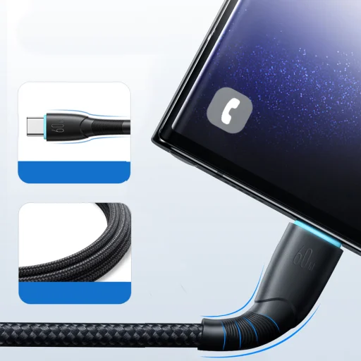 Joyroom Starry Series SA32-CC3 USB-C / USB-C 60W kábel 1m - fekete - 12