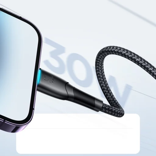 Joyroom Starry Series SA32-CL3 30W USB-C / Lightning kábel 1m - fekete - 9