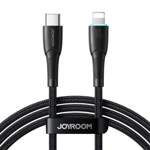 Joyroom Starry Series SA32-CL3 30W USB-C / Lightning kábel 1m - fekete - 4
