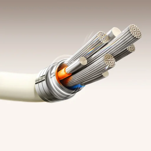 Joyroom S-A53 60W USB-C kábel - USB-C fluoreszkáló véggel 2 m - bézs - 3